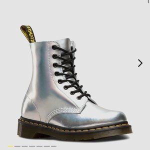 metallic doc martens
